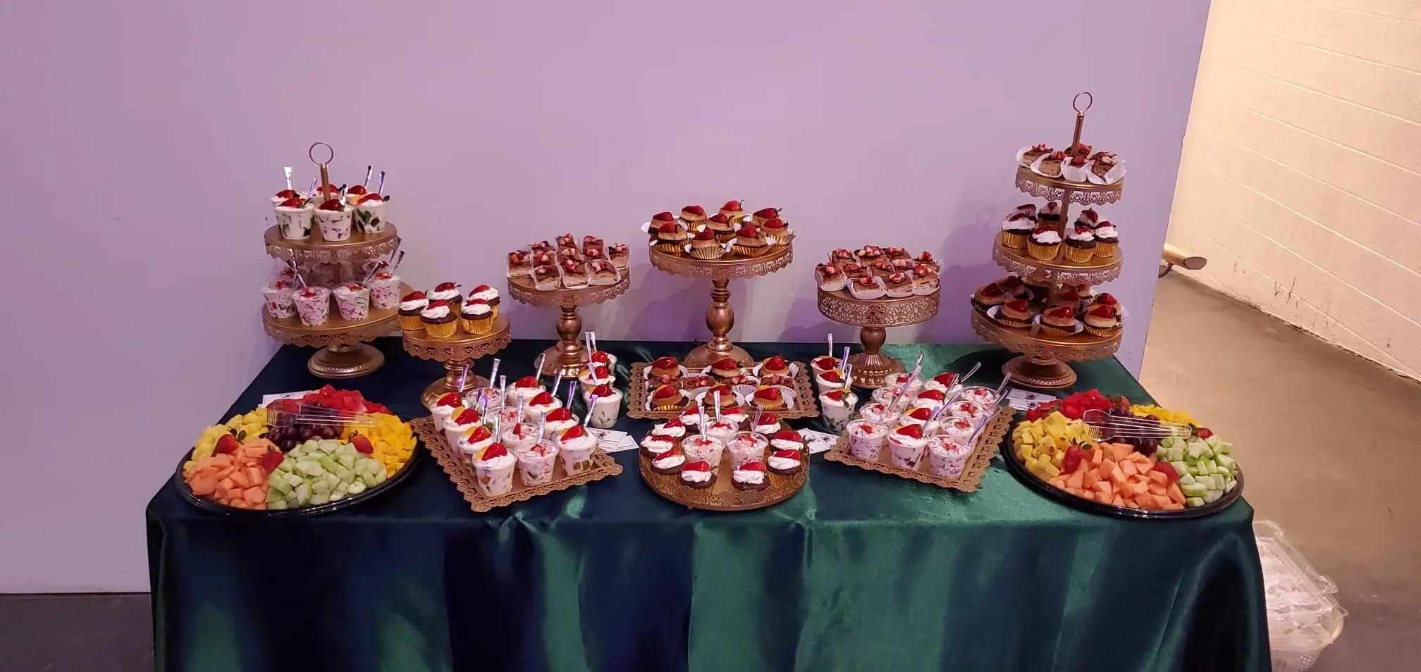 Dessert table setup