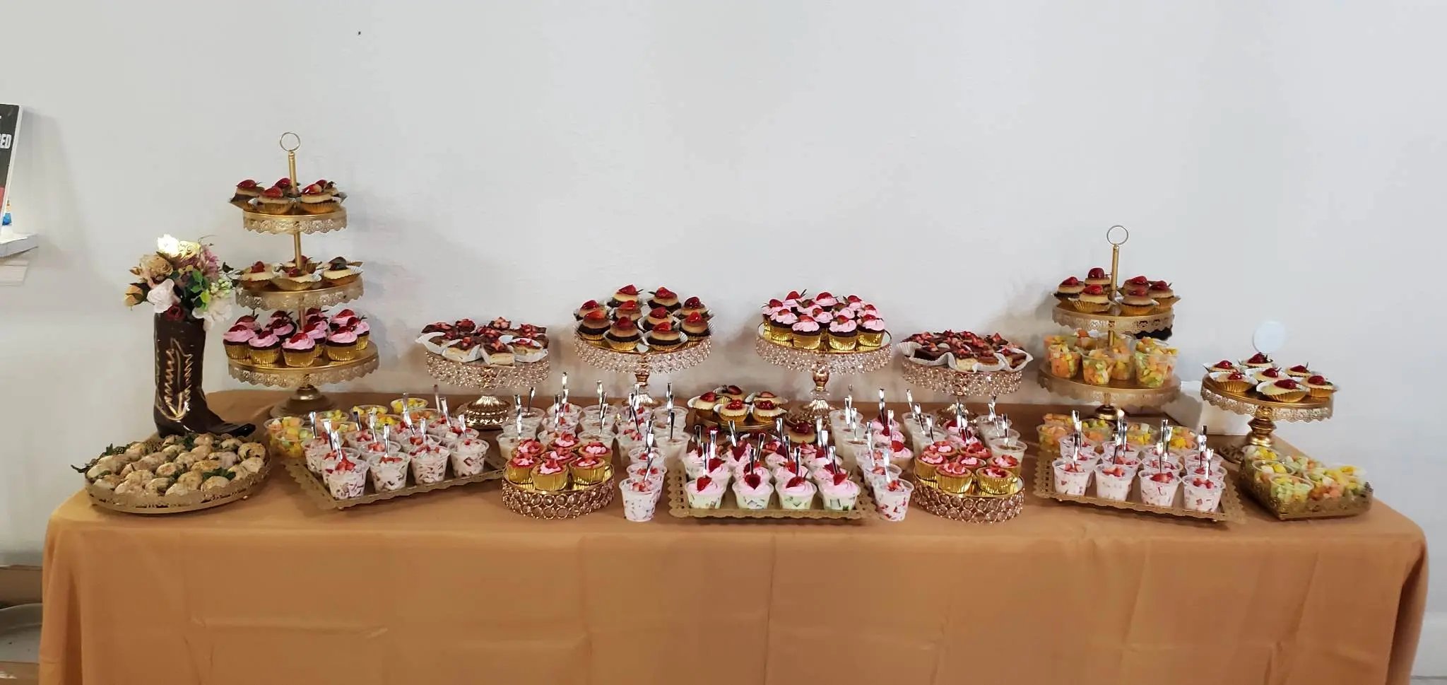 Dessert table for event